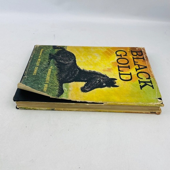 Vintage‎ Black Gold Marguerite Henry 1957 A First Edition Hardcover Dust Jacket - Picture 3 of 8